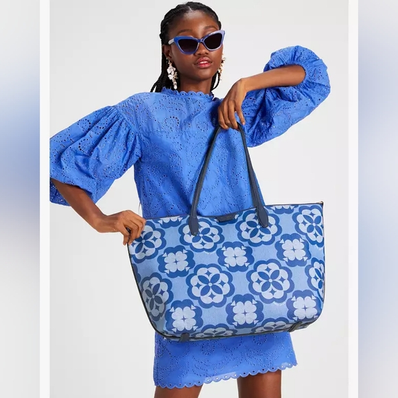 kate spade Handbags - Kate Spade Flower Monogram Sutton Large Tote